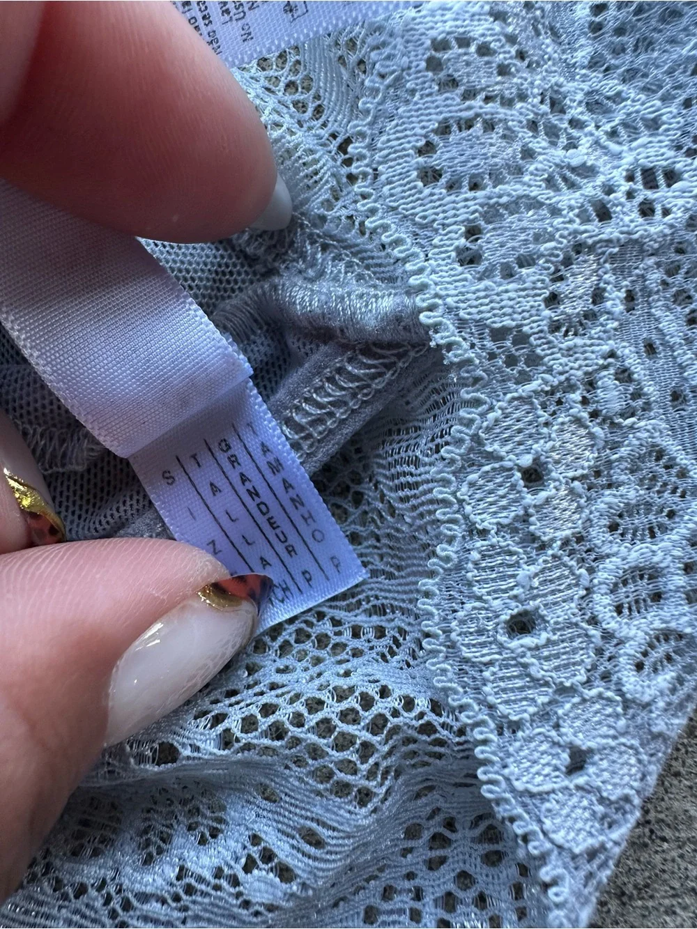 Mapale Blue Lace Plunge V Neck Bodysuit